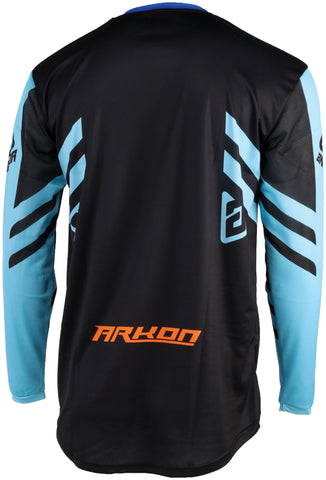 Answer 25 Arkon Nitrus Jersey Blue/Black/Hyper Orange Youth - Large - 442629