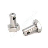 Letric Lighting Front Mirror Stem Mount for 45-Caliber MINI LEDs - Polished Stainless Steel - LLC-45C-FMP