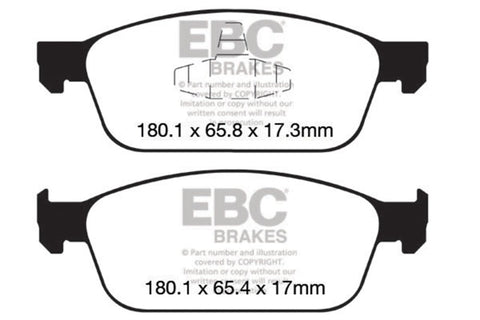 EBC 12-18 Ford Focus ST Bluestuff Front Brake Pads - DP52145NDX
