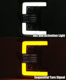 AlphaRex 17-19 Ford F-250 SD PRO-Series Proj Headlights Plank Style Black w/Activ Light/Seq Signal - 880108