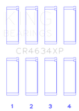 King Hyundai G4KF (Size 0.25) Connecting Rod Bearing Set - CR4634XP0.25