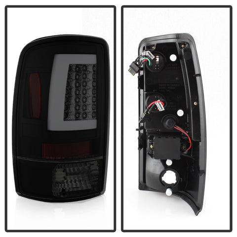 Spyder 00-06 GMC Yukon/Yukon XL V2 Light Bar LED Tail Lights - Blk Smoke (ALT-YD-CD00V2-LBLED-BSM) - 5084156