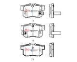 DBA 97-99 Acura CL 4 Cyl Rear SSEV Street Series Brake Pads - DB1265SSEV