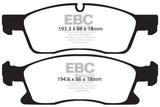 EBC 11+ Dodge Durango 3.6 Extra Duty Front Brake Pads - ED91871