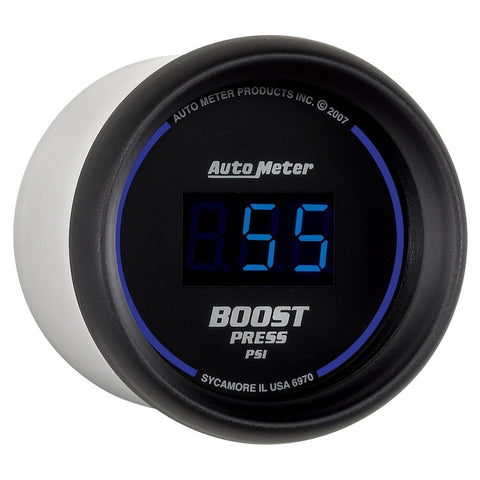 Autometer Cobalt Digital 52mm Digital 5-60 PSI Boost Gauge - 6970
