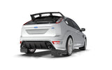 Rally Armor 09-11 Ford Focus MK2 RS Black UR Mud Flap Orange Logo - MF56-UR-BLK/OR