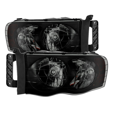 xTune Dodge Ram 1500 02-05 Amber Crystal Headlights HD-JH-DR02-AM-BSM - 9030352