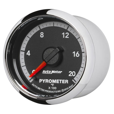 Autometer Gen4 Dodge Factory Match 52.4mm Full Sweep Electronic 0-2000 Deg F EGT/Pyrometer Gauge - 8547