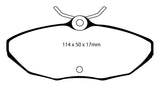 EBC 01-05 Ford Thunderbird 3.9 Redstuff Rear Brake Pads - DP31221C
