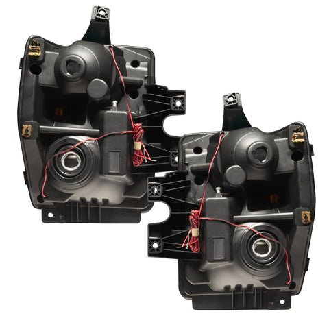 Oracle 08-10 Ford F250 Pre-Assembled Halo Headlights Chrome Housing- w/Simple Controller - 7189-504