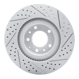 R1 07-15 Mazda Cx-9 Front Left Drilled & Slotted Geo-Carbon Rotor - 830-80069L
