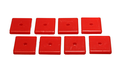 Energy Suspension Square Pad Set 2-1/16in Length x 2-1/16in Width x 3/8in Hole ID x 3/8in H-Black - 9.9534R