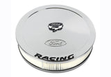 Ford Racing Air Cleaner Kit - Chrome w/ Black Emblem - 302-351