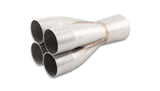 Vibrant 4-1 SS Merge Collector (2.375in Inlet ID 3.00in Merge OD 3.50in Outlet OD) Single Unit - 10320