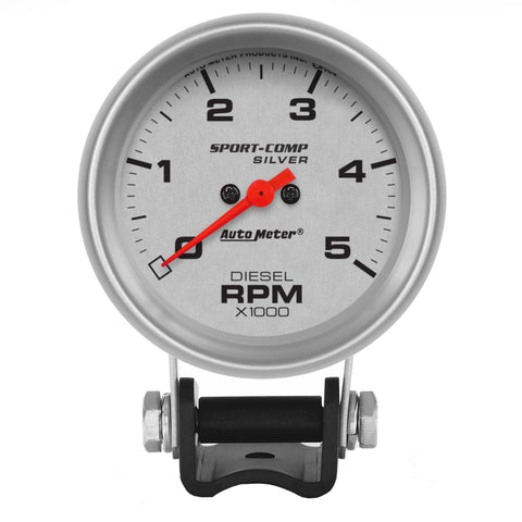 Autometer Ultra-Lite 2-5/8in Pedestal Diesel Tachometer 0-5000 RPM - 3788
