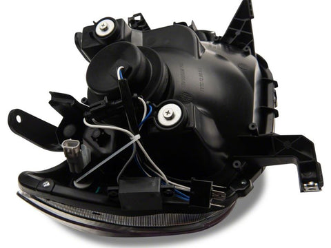 Raxiom 12-15 Toyota Tacoma Axial Series Projector Headlights w/ LED Bar- Blk Housing (Clear Lens) - TT21849