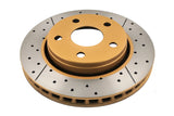 DBA 07-17 Jeep Wrangler Front Drilled & Slotted Street Series X-Gold Rotor - DBA2536X