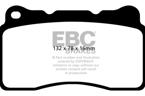 EBC 2016+ Chevrolet Corvette (C7) 6.2L Stingray Bluestuff Front Brake Pads - DP52093NDX
