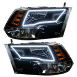 Oracle Lighting 09-18 RAM 1500 Sport Halo Headlights - Blk Housing w/No Controller - 8906-334