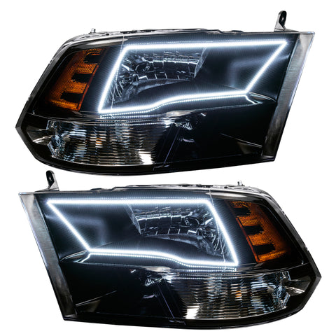 Oracle Lighting 09-18 RAM 1500 Sport Halo Headlights - Blk Housing w/2.0 Controller - 8906-333