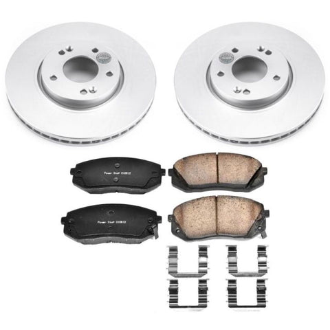 Power Stop 12-16 Kia Sportage Front Z17 Evolution Geomet Coated Brake Kit - CRK6510