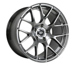 Enkei Raijin 18x8 35mm Offset 5x112 Bolt Pattern 72.6 Bore Diameter Hyper Silver Wheel - 467-880-4435HS