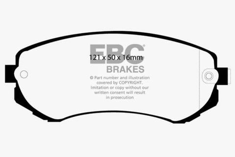 EBC 89-94 Nissan Skyline (R32) 1.8 Yellowstuff Front Brake Pads - DP41279R