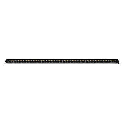 Go Rhino Xplor Blackout Combo Series Sgl Row LED Light Bar w/Amber (Side/Track Mount) 39.5in. - Blk - 754004012CSS