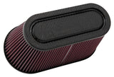 K&N Filter Univ Air Filter Carb Fib T/B 3-1/2in FLG OD / 12x6in B / 9-15/16x3-15/16in T / 6in H - RP-5182