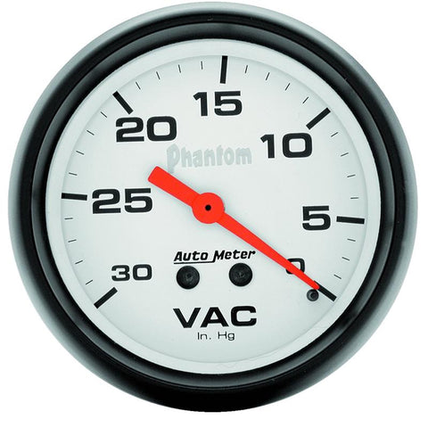 Autometer Phantom 2 5/8in Phantom Mechanical Vacuum Gauge - 5884