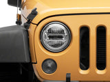 Raxiom 97-18 Jeep Wrangler TJ & JK Axial 7-In LED Headlights w/ DRL- Chrome Housing (Clear Lens) - J155569