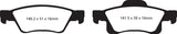 EBC 11+ Dodge Durango 3.6 Yellowstuff Rear Brake Pads - DP41872R