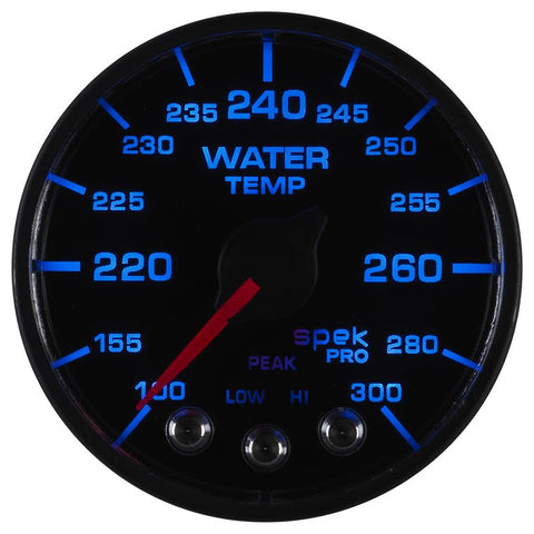 Autometer Spek-Pro - Nascar 2-1/16in Water Temp 100- 300F Bfb Ecu - P546328-N2