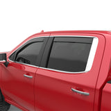 EGR 2019 Chevy 1500 Crew Cab In-Channel Window Visors - Matte - 571695