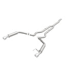 MagnaFlow Cat-Back 15-16 Ford Mustang 2.3L L4 Competition SS 3in Dual Split Rear 4.5in Black Tips - 19256