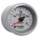 Autometer Ultra-Lite II 2-1/16in 0-280 Ohm Programmable Fuel Level Gauge - 4910