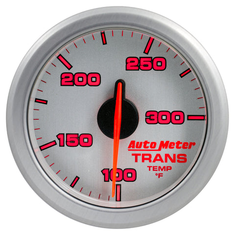 Autometer Airdrive 2-1/6in Trans Temperature Gauge 100-300 Degrees F - Silver - 9157-UL