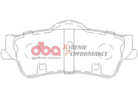 DBA 08-09 Pontiac G8 3.6 Base/6.0 XP650 Rear Brake Pads - DB1766XP