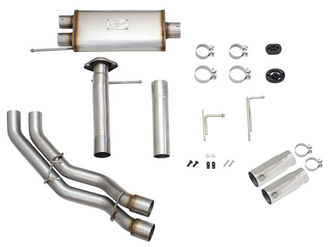 aFe Rebel Exhausts 3in SS Cat-Back 09-14 Ford F-150 4.6/5.0/5.4L w/ Polished Tips - 49-43080-P