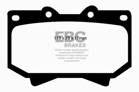EBC 98-07 Lexus LX470 4.7 Bluestuff Front Brake Pads - DP51319NDX