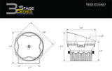 Diode Dynamics SS3 LED Pod Max - White SAE Fog Angled (Pair) - DD6499P