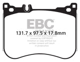 EBC 14+ Mercedes-Benz S550 4.7 Twin Turbo AMG Sport Pkg Yellowstuff Front Brake Pads - DP42178R