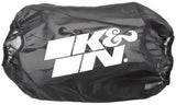 K&N Round Tapered Drycharger Air Filter Wrap 8in B ID x 6.625in T ID x 10.5in H - RC-5166DK