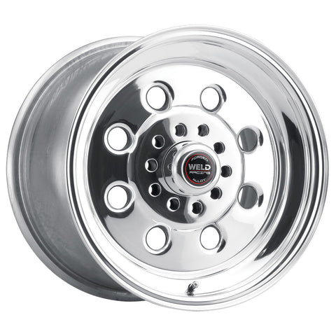 Weld Draglite 15x14 / 5x4.5 & 5x4.75 BP / 3.5in. BS Polished Wheel - Non-Beadlock - 90-514346