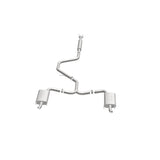 MagnaFlow Cat-Back SS 2.25/2.5in Dual Split Rear Exit Polished 3in Tip 2015 Chev Impala 3.6L V6 - 19023