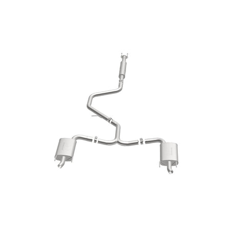 MagnaFlow Cat-Back SS 2.25/2.5in Dual Split Rear Exit Polished 3in Tip 2015 Chev Impala 3.6L V6 - 19023