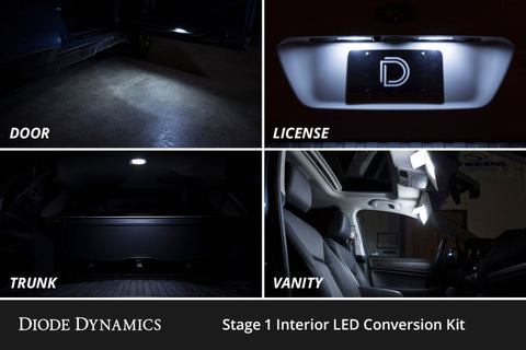 Diode Dynamics 14-19 Toyota Highlander Interior LED Kit Cool White Stage 1 - DD0577