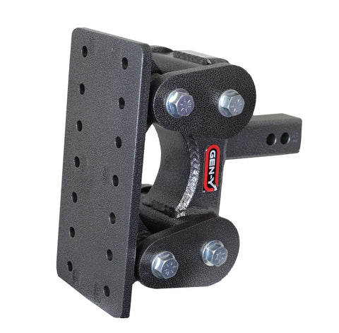 Gen-Y The Boss Torsion-Flex Pintle Plate 2in Shank 5.5in Drop 1.7K TW 16K Hitch - GH-1201