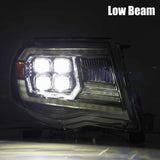 AlphaRex 05-11 Toyota Tacoma NOVA LED Projector Headlights Plank Style Black w/Activ Light/DRL - 880742