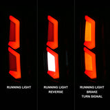 ANZO 2015-2020 Chevrolet Tahoe LED Tail Lights w/ Light Bar Black Housing Smoke Lens - 311375